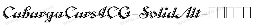 CabargaCursICG-SolidAlt字体转换
