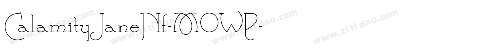 CalamityJaneNf-MOWP字体转换