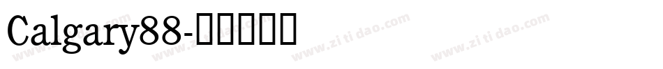 Calgary88字体转换