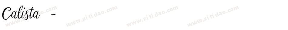Calista手机版字体转换