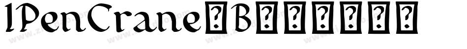IPenCrane-B字体转换