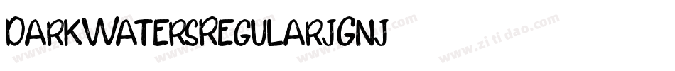 DarkWatersRegular-jGnj字体转换
