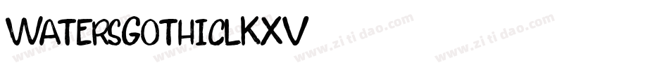 WatersGothic-lKXV字体转换
