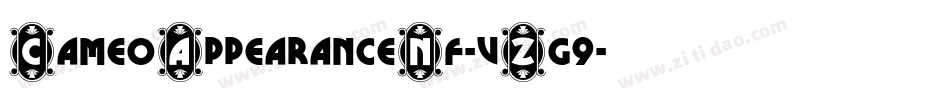 CameoAppearanceNf-vZg9字体转换