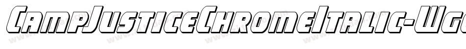 CampJusticeChromeItalic-WgoE字体转换