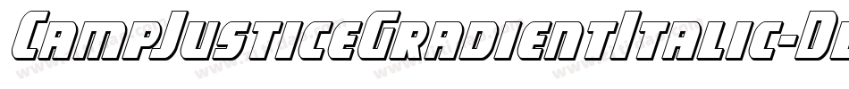CampJusticeGradientItalic-DlGW字体转换