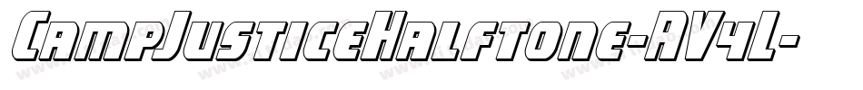 CampJusticeHalftone-AV4L字体转换