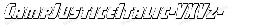 CampJusticeItalic-VXVz字体转换