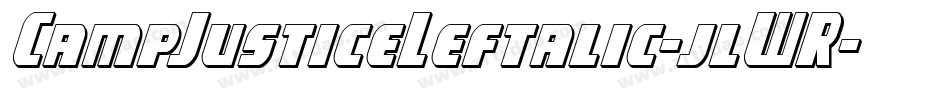 CampJusticeLeftalic-jlWR字体转换