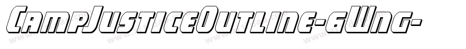 CampJusticeOutline-6Wng字体转换