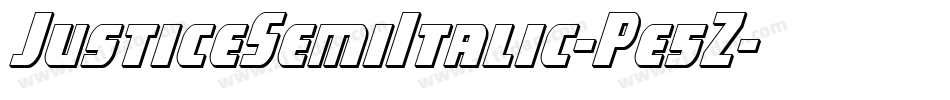 JusticeSemiItalic-Pe5Z字体转换