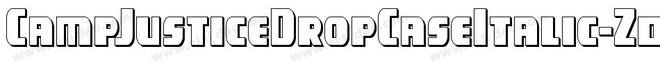 CampJusticeDropCaseItalic-Z0om字体转换