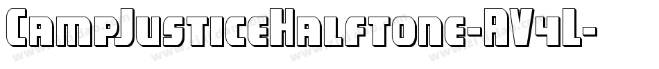 CampJusticeHalftone-AV4L字体转换