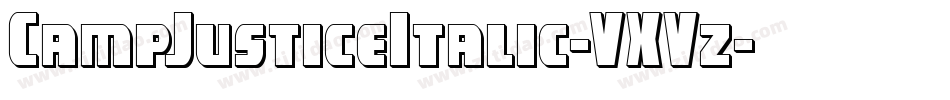 CampJusticeItalic-VXVz字体转换