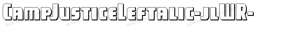 CampJusticeLeftalic-jlWR字体转换
