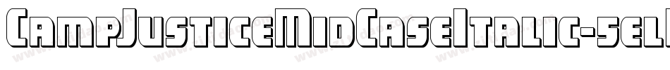 CampJusticeMidCaseItalic-5elB字体转换