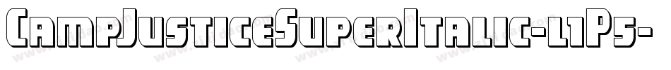 CampJusticeSuperItalic-l1P5字体转换