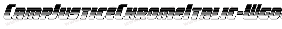 CampJusticeChromeItalic-WgoE字体转换