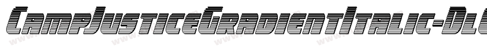 CampJusticeGradientItalic-DlGW字体转换
