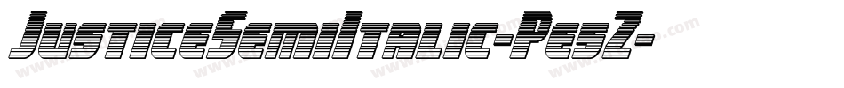 JusticeSemiItalic-Pe5Z字体转换