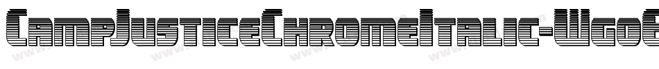 CampJusticeChromeItalic-WgoE字体转换