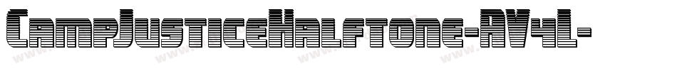 CampJusticeHalftone-AV4L字体转换