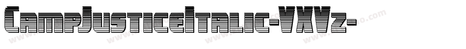 CampJusticeItalic-VXVz字体转换