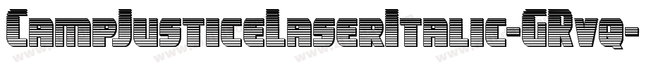 CampJusticeLaserItalic-GRvq字体转换