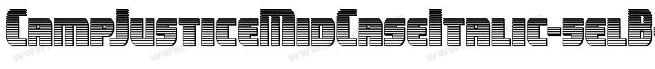 CampJusticeMidCaseItalic-5elB字体转换