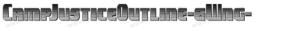 CampJusticeOutline-6Wng字体转换