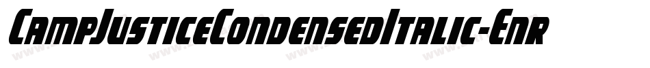 CampJusticeCondensedItalic-Enrn字体转换