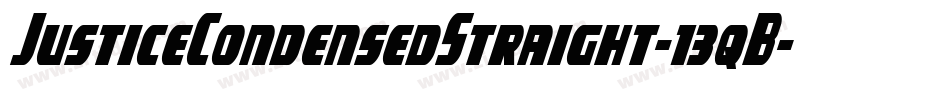 JusticeCondensedStraight-13qB字体转换 JusticeCondensedStraight-13qB字体转换