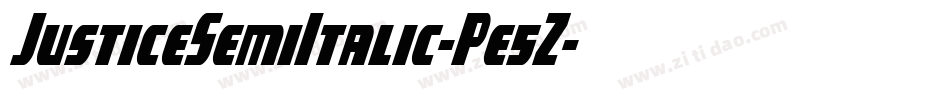 JusticeSemiItalic-Pe5Z字体转换