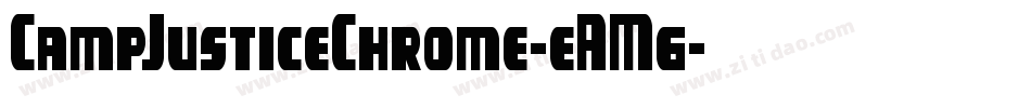 CampJusticeChrome-eAM6字体转换