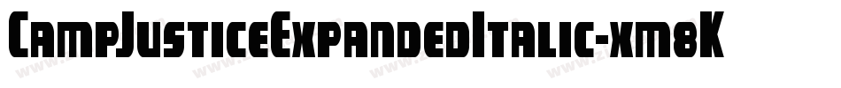 CampJusticeExpandedItalic-xm8K字体转换