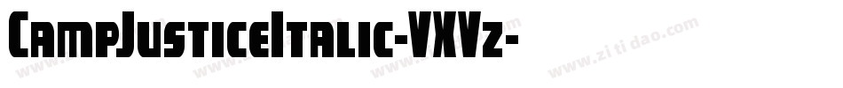 CampJusticeItalic-VXVz字体转换