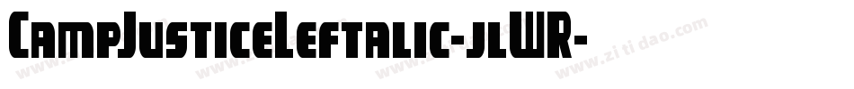CampJusticeLeftalic-jlWR字体转换