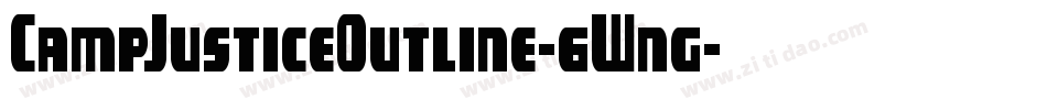 CampJusticeOutline-6Wng字体转换