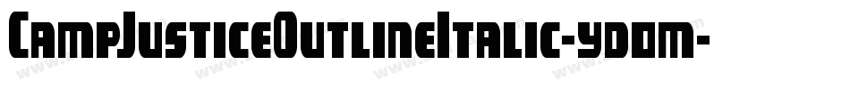 CampJusticeOutlineItalic-yd0m字体转换