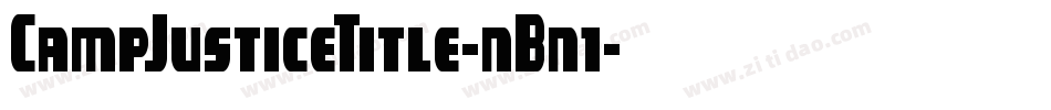 CampJusticeTitle-nBn1字体转换