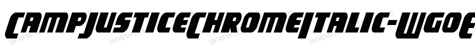 CampJusticeChromeItalic-WgoE字体转换