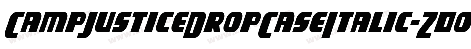 CampJusticeDropCaseItalic-Z0om字体转换