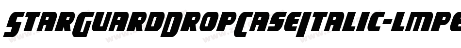 StarGuardDropCaseItalic-lmpe字体转换 StarGuardDropCaseItalic-lmpe字体转换