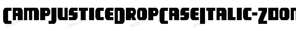 CampJusticeDropCaseItalic-Z0om字体转换