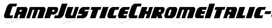 CampJusticeChromeItalic-WgoE字体转换