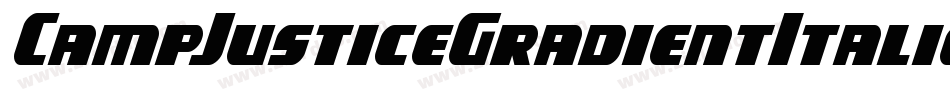 CampJusticeGradientItalic-DlGW字体转换