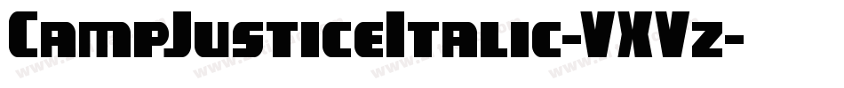 CampJusticeItalic-VXVz字体转换