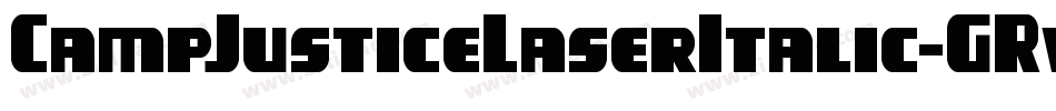 CampJusticeLaserItalic-GRvq字体转换
