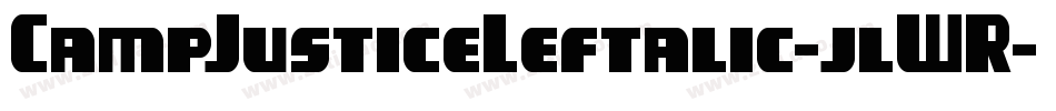 CampJusticeLeftalic-jlWR字体转换