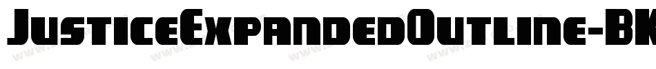 JusticeExpandedOutline-BKn8字体转换